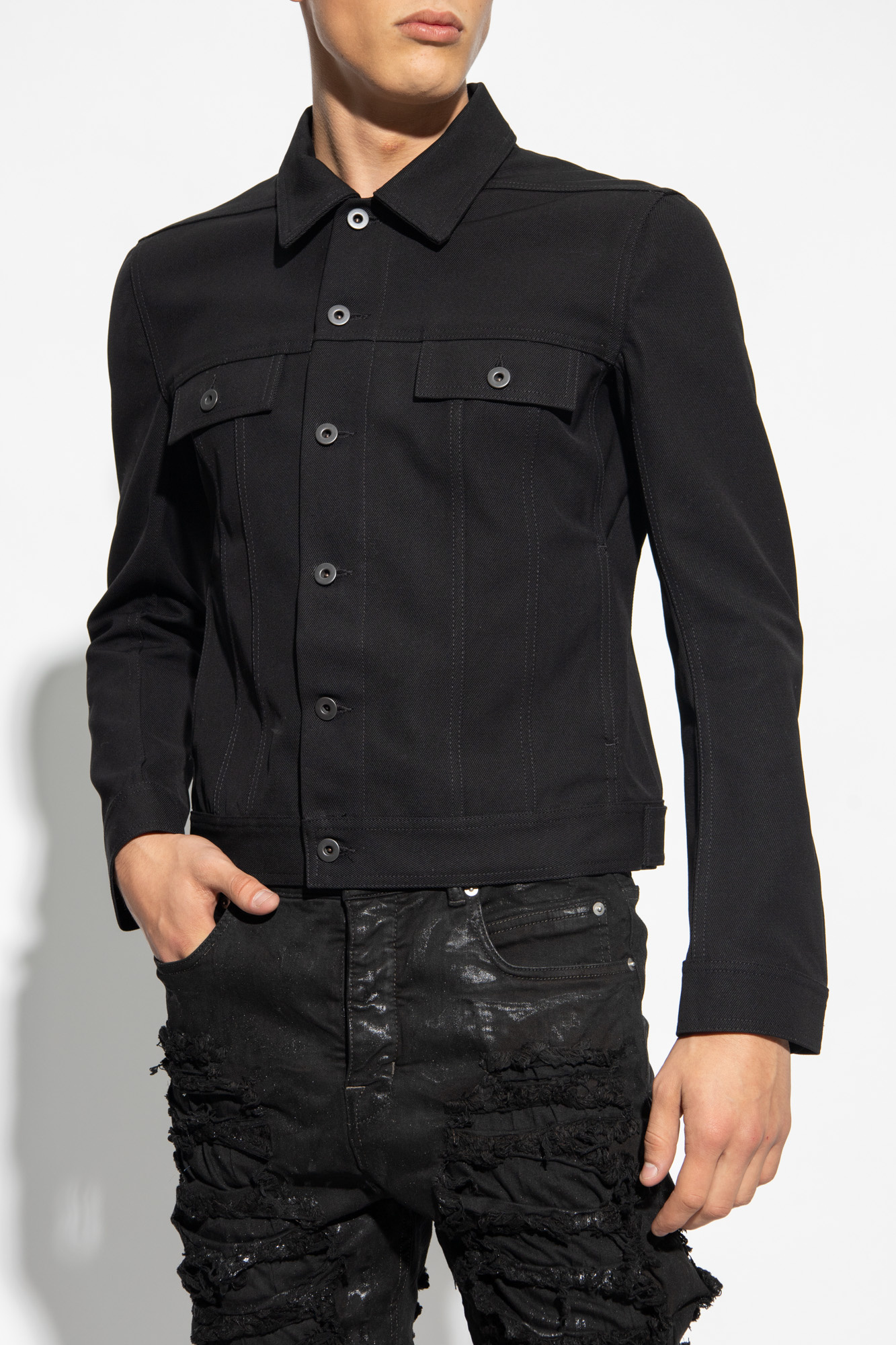 Rick Owens 'Trucker' denim jacket | Men's Clothing | Vitkac